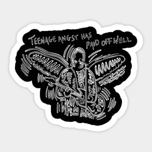 Kurt Grunge Rock Music Band Sticker